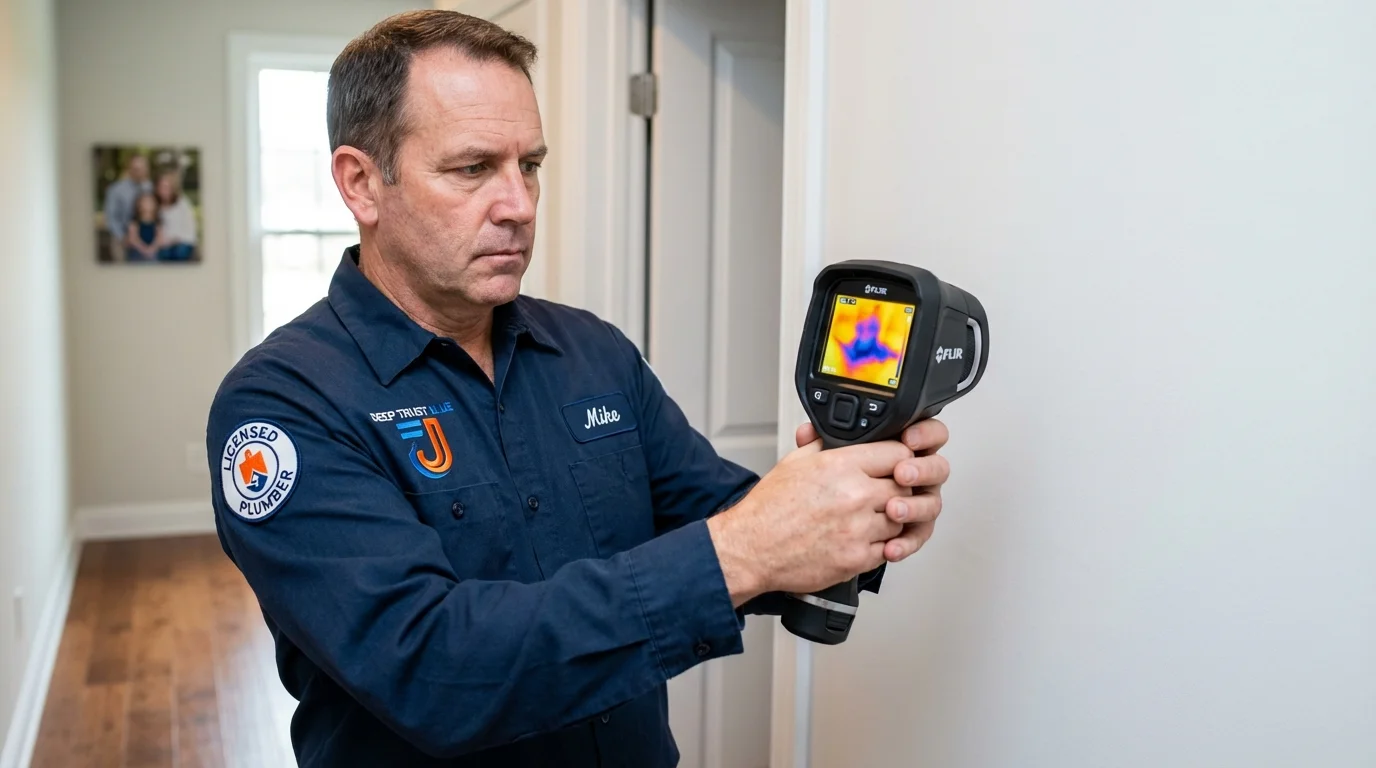 Thermal imaging leak detection by Johns Plumbing LLC in Tonasket